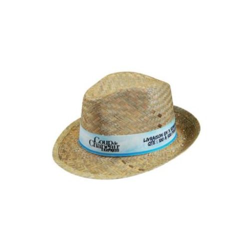 Chapeau paille dorée personnalisable - Fabrication européenne sur-mesure