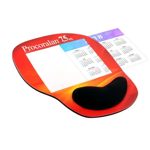 Tapis de Souris Ergonomique avec Repose-Poignet et Fenêtre Personnalisable