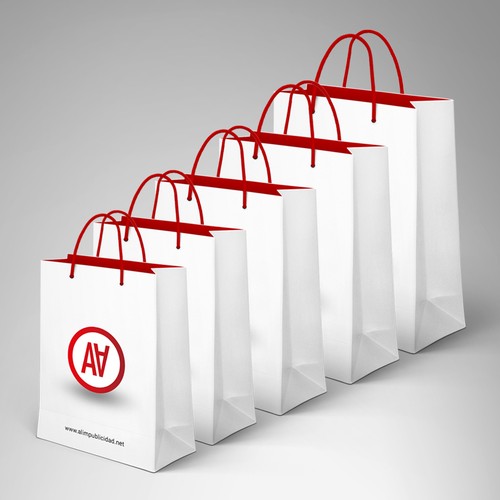 Sac en papier personnalisé avec étiquette - Format 10x7x15cm
