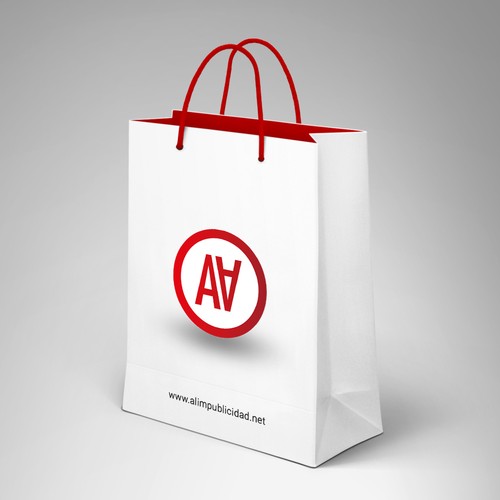 Sac en papier personnalisé avec étiquette - Format 10x7x15cm