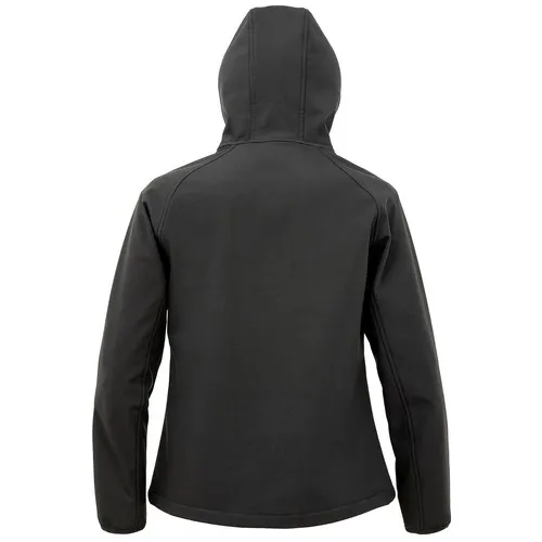 Recycled printable 3-layer hooded softshell