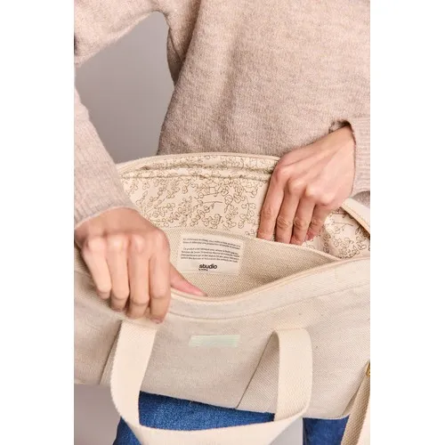 Sacoche Ordinateur 15" Jute Bio GOTS - Personnalisable