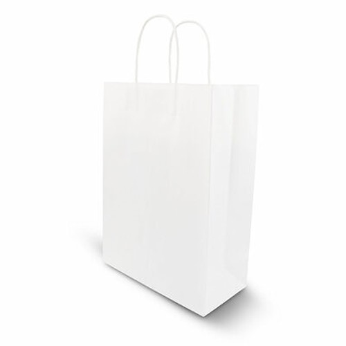 Sac Papier A5 Blanc Personnalisable - Poignées Renforcées 4kg