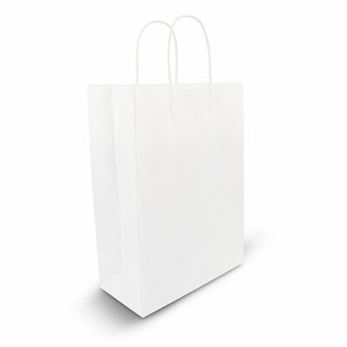 Sac Papier A5 Blanc Personnalisable - Poignées Renforcées 4kg