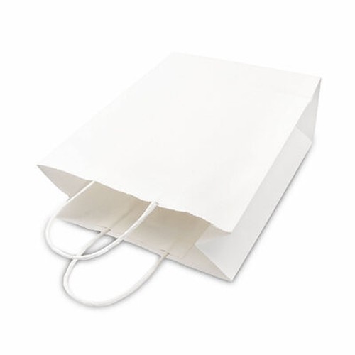Sac Papier A5 Blanc Personnalisable - Poignées Renforcées 4kg