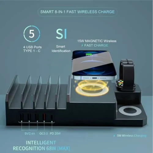 Station de Chargement Multifonction 7-en-1 Personnalisable