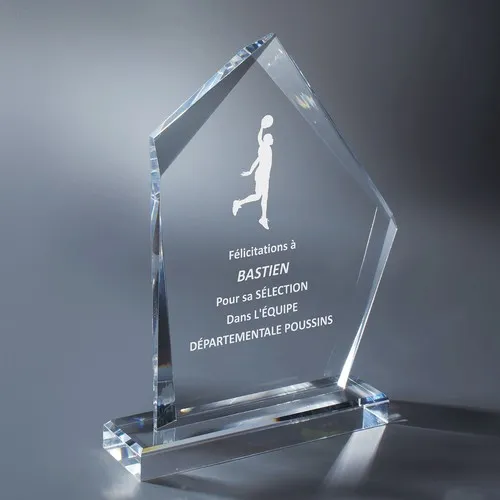 Trophée Acrylique Personnalisable - Gravure Laser Premium