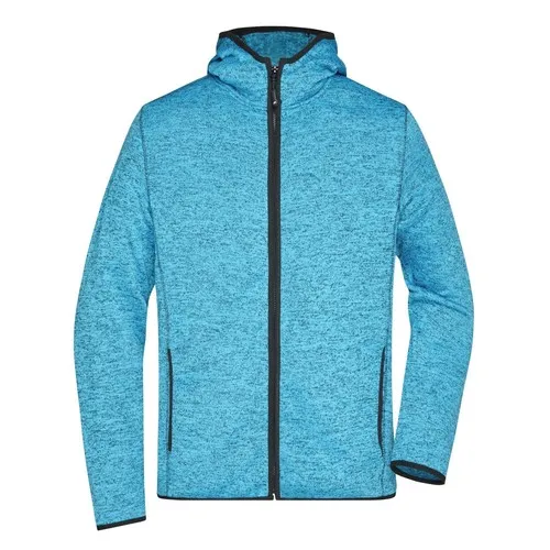 Veste en tricot polaire avec capuche homme
