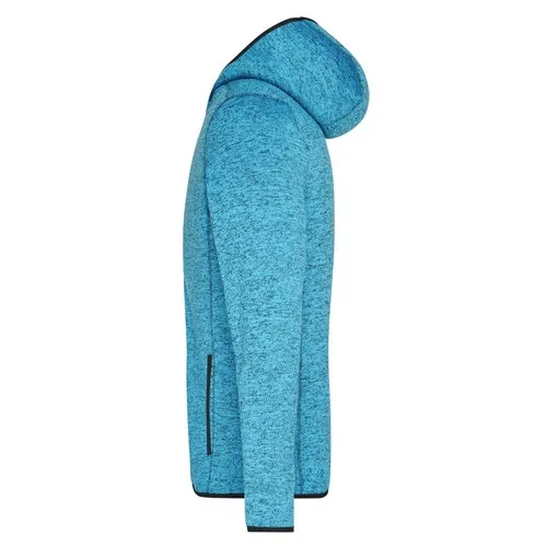 Veste en tricot polaire avec capuche homme