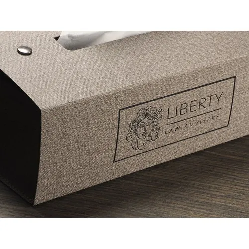 Boîte à Mouchoirs Personnalisable en Simili Cuir - Dès 20 ex.