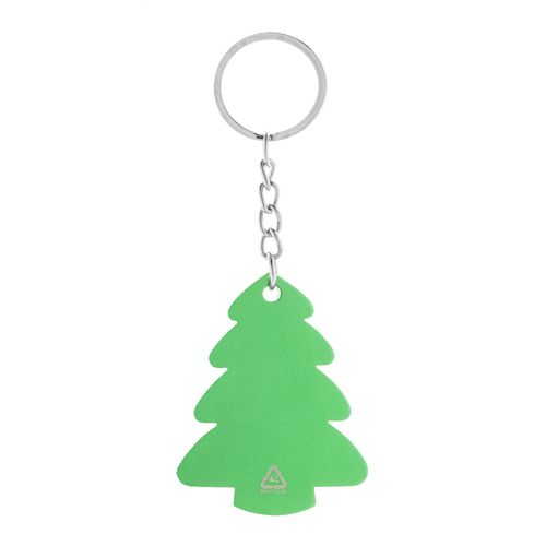 Porte-clés Sapin Écologique en Aluminium Recyclé Personnalisable