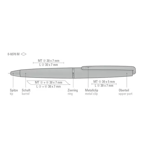 Stylo Bille Métal Rotatif ETERNITY M - Personnalisable