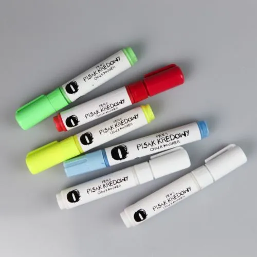 Marqueur Craie Effaçable Personnalisable - 5 Couleurs Disponibles