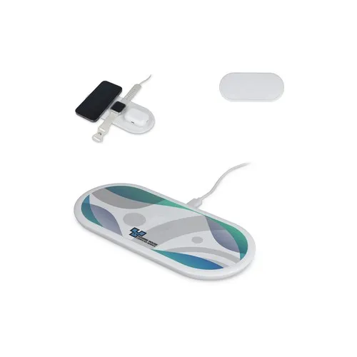 Chargeur Sans Fil Rapide 15W Personnalisable - Matériau Recyclé