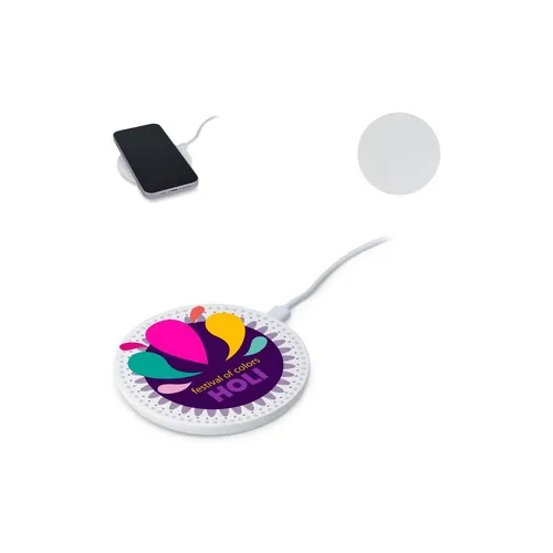 Chargeur Sans Fil Rapide 15W Personnalisable - Matériau Recyclé