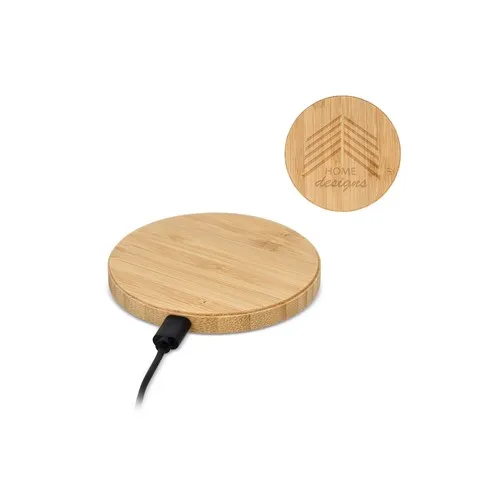 Chargeur Sans Fil Rapide 15W Personnalisable - Matériau Recyclé