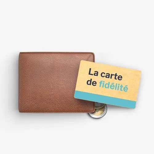 Carte de fidélité en bois personnalisée - Bouleau FSC certifié