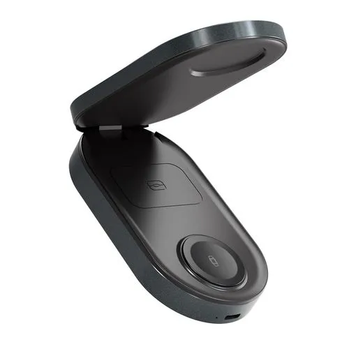 Station de Charge Sans Fil 3-en-1 Personnalisable - Aluminium Recyclé