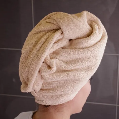 Serviette de cheveux personnalisable en éponge coton - Sublimation