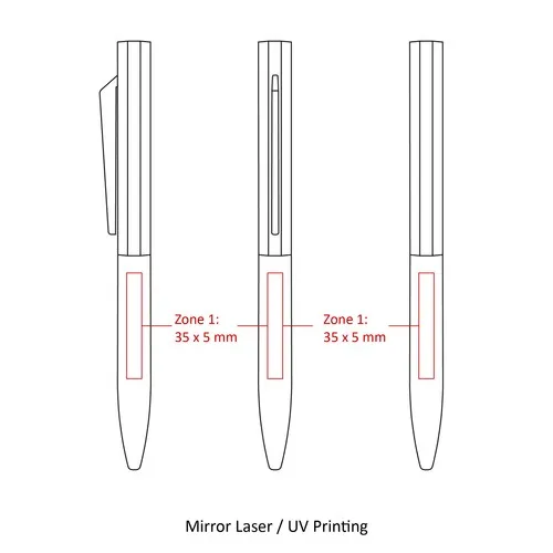 Concorde, stylo twist en aluminium recyclé STOCK