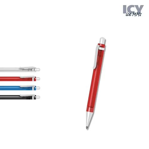 Stylo à bille givré personnalisable Icy Ice - Qualité premium