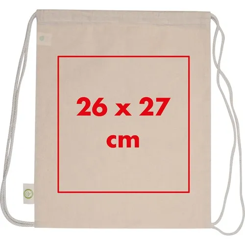 Gymbag Coton Bio Personnalisable - Sac à Dos Cordon Écologique