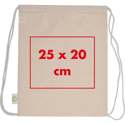 Gymbag Coton Bio Personnalisable - Sac à Dos Cordon Écologique