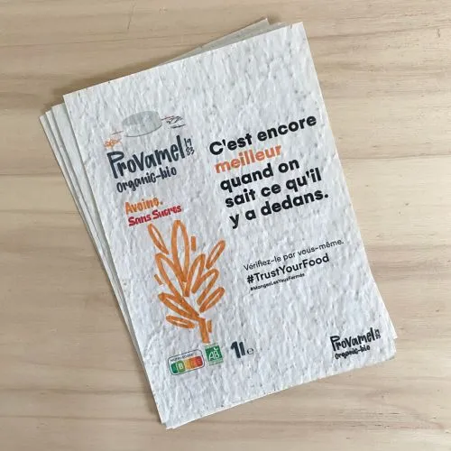 Cartes à Planter A5 Personnalisées - Communication Écoresponsable
