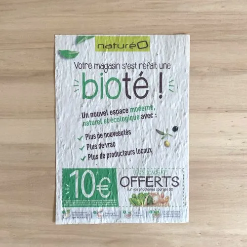 Cartes à Planter A5 Personnalisées - Communication Écoresponsable