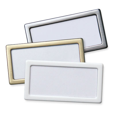 Badge d'identification personnalisé - Plastique, métal ou aluminium