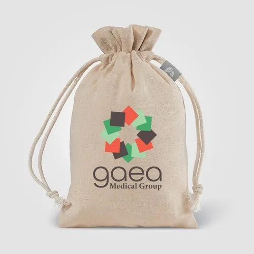 Sac Cadeau Coton Recyclé 110g Personnalisable - Format Moyen
