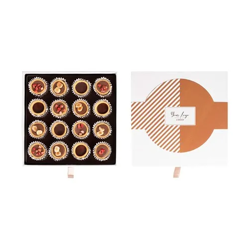 Coffret Biscuits Pralinés Personnalisable - 16 pièces Zéro Déchet