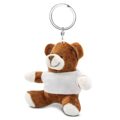 Porte-clés Ours en Peluche avec T-shirt Personnalisable