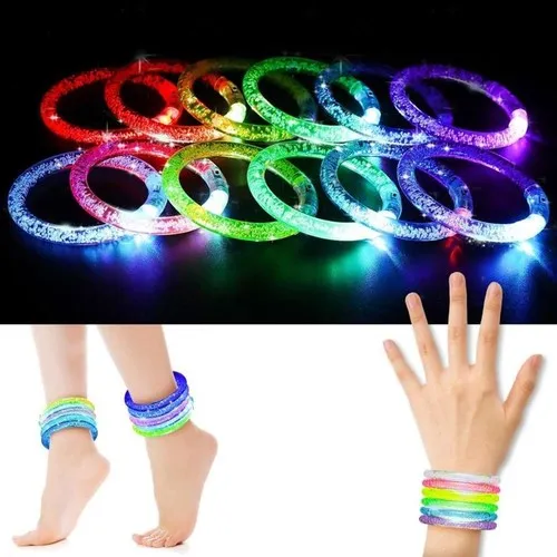 Bracelet LED Lumineux 6 Coloris - Personnalisable par Sérigraphie