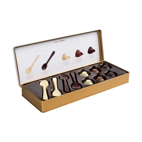 Coffret 4 Pralines Assorties Personnalisables - Emballage Biodégradable