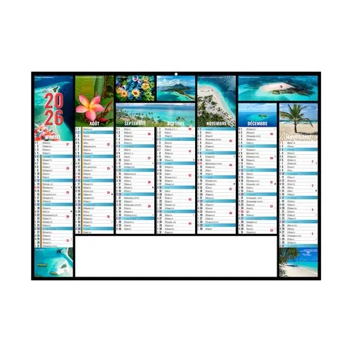 JEANNE 2026 - MIDI 430 x 335 mm - LEGER 400G - SANS MARQUAGE - 1 TROU EN TETE