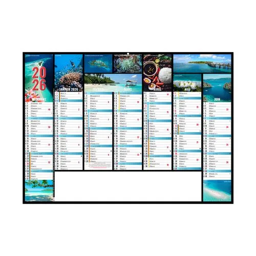 JEANNE 2026 - MIDI 430 x 335 mm - LEGER 400G - SANS MARQUAGE - 1 TROU EN TETE