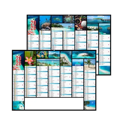 JEANNE 2026 - MIDI 430 x 335 mm - LEGER 400G - SANS MARQUAGE - 1 TROU EN TETE