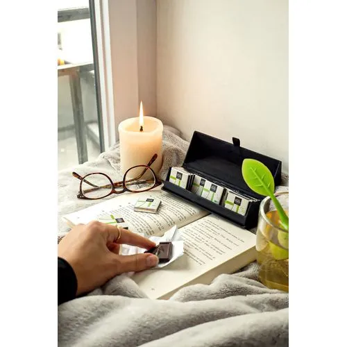 Coffret 20 Carrés de Chocolat Noir Bio 71% Personnalisable