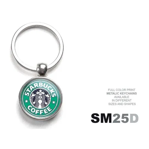 Porte-clés Métallique Rond Personnalisable en ZAMAC - Ø25mm