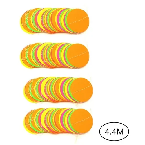 4 Guirlandes 4.4 m DOTS FLUO NEON UV