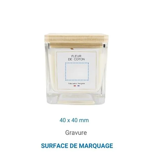 Bougie végétale GRASSE Carré 85g - Baies givrées