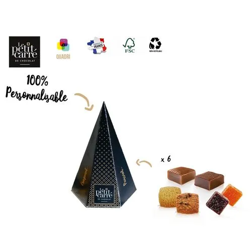 Pyramide Gourmande 6 Assortiments Bio - Cadeau Client Personnalisable