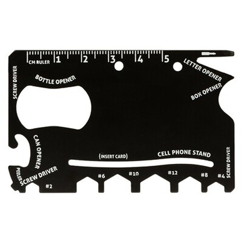 Outil multifonction 9-en-1 personnalisable | Carte de poche