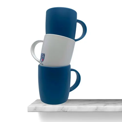 Mug Céramique Bleu Mat Personnalisable - Technologie Chromo Premium