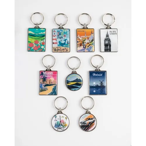 Porte-clés Métallique Carré Personnalisable en ZAMAC