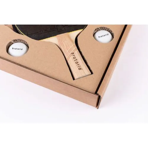 Set de Ping Pong Personnalisable 2 Raquettes + 5 Balles - Gravure Laser