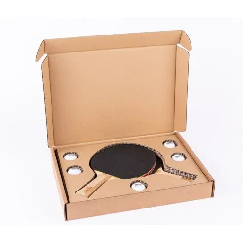 Set de Ping Pong Personnalisable 2 Raquettes + 5 Balles - Gravure Laser