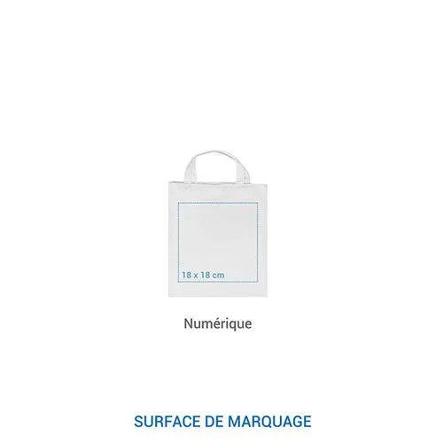 Sac coton 22x26 cm Blanc