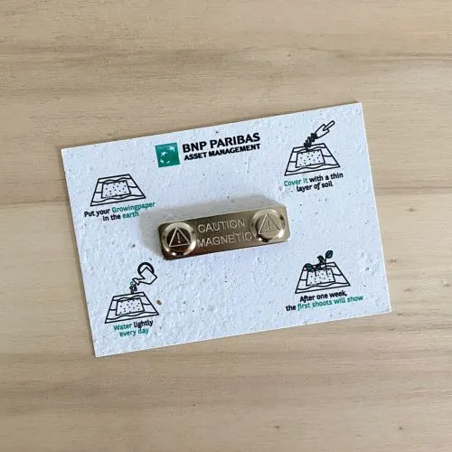 Badge à Planter A7 Ensemencé Personnalisé - Fabrication Française